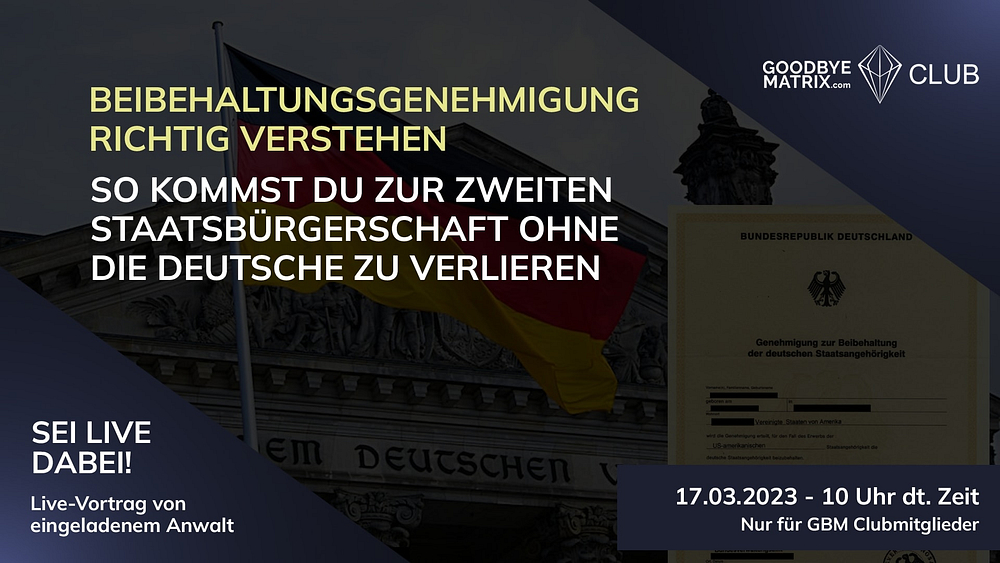 Beibehaltungsgenehmigung-Vortrag-Promo