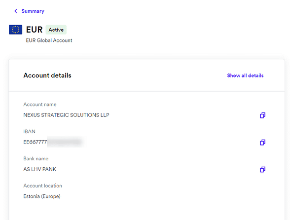 Geschäftskonten für Kanada BC LLPs