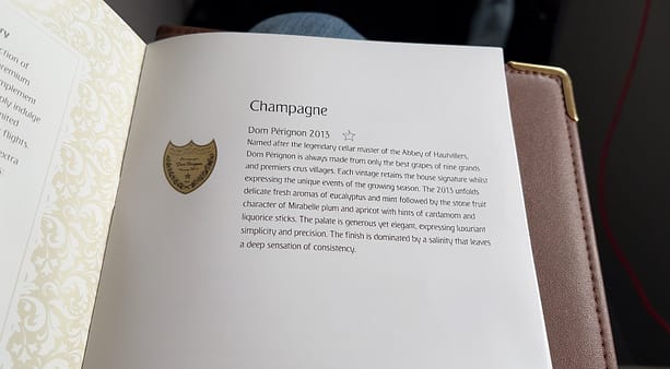 emirates first class wine list